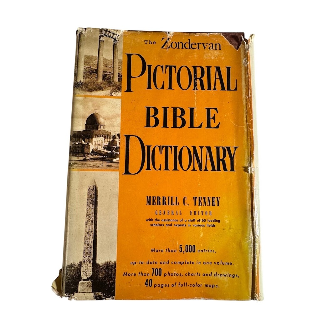 Zondervan Pictorial Bible Dictionary 1964 Merrill Tenney Hardback Dust Jacket